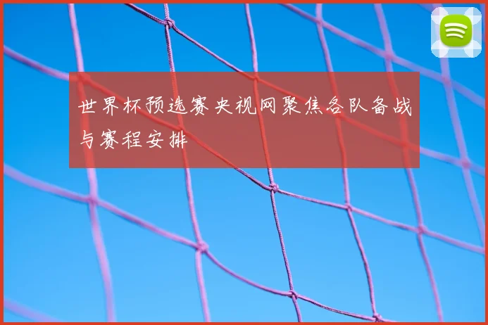 世界杯预选赛央视网聚焦各队备战与赛程安排